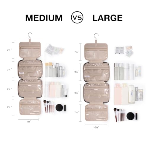 BAGSMART Water-Resistant Hanging Travel Toiletry Bag
