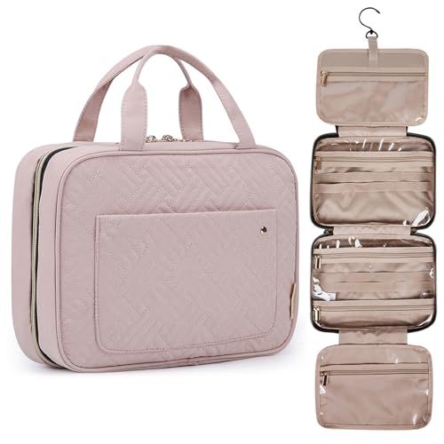 BAGSMART Water-Resistant Hanging Travel Toiletry Bag