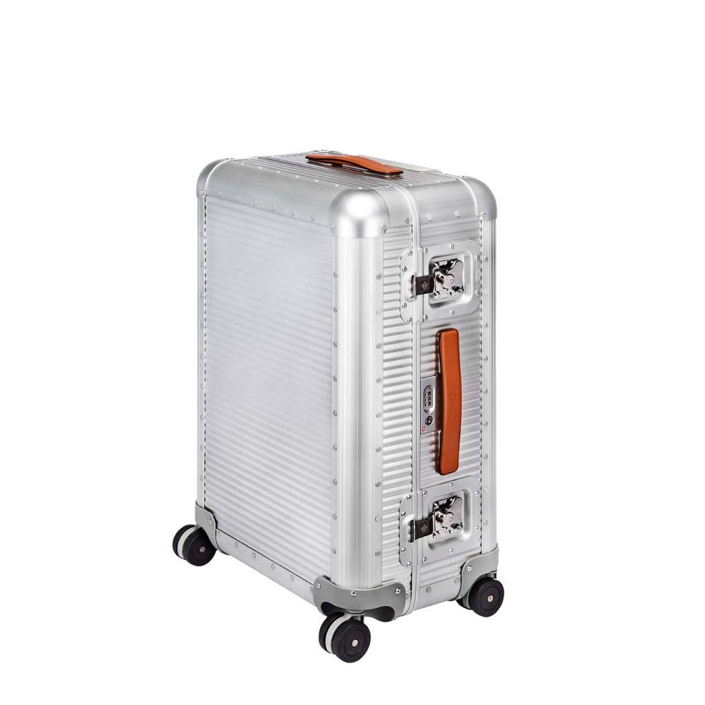 FPM MILANO Bank 21-Inch Aluminum & Leather Carry-On Suitcase