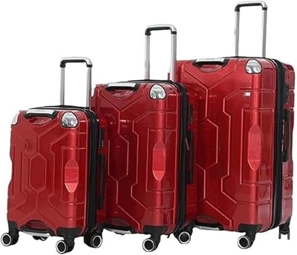 3-Piece 20/24/28-Inch Spinner Luggage Set with Lock