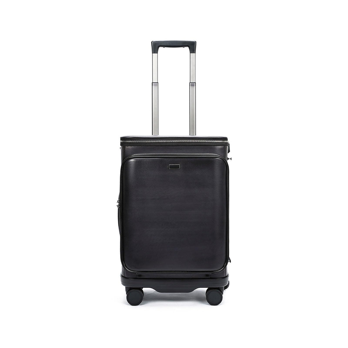 Yioryo 20-Inch Leather Carry-On Spinner Suitcase