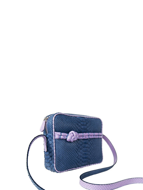 Cashhimi Ohio Genuine Python Leather Shoulder Handbag