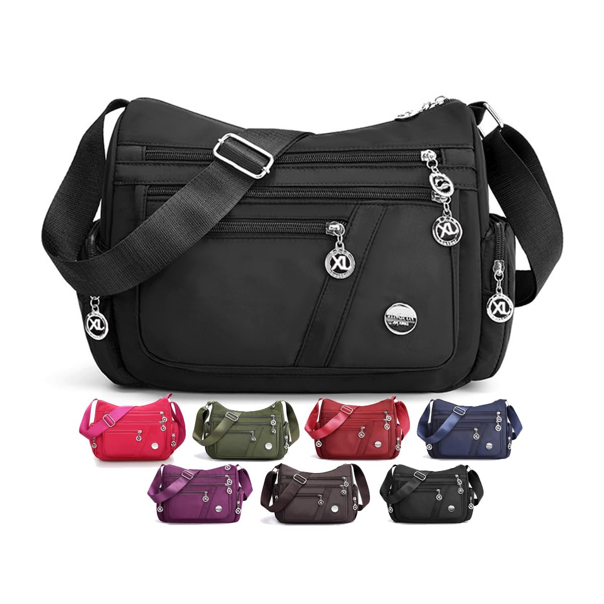 Women's Multi-Pocket Crossbody & Shoulder Tote Handbag