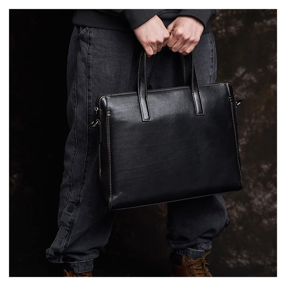GSGRTYJIO Men's Business Tote Briefcase for 14-Inch Laptop