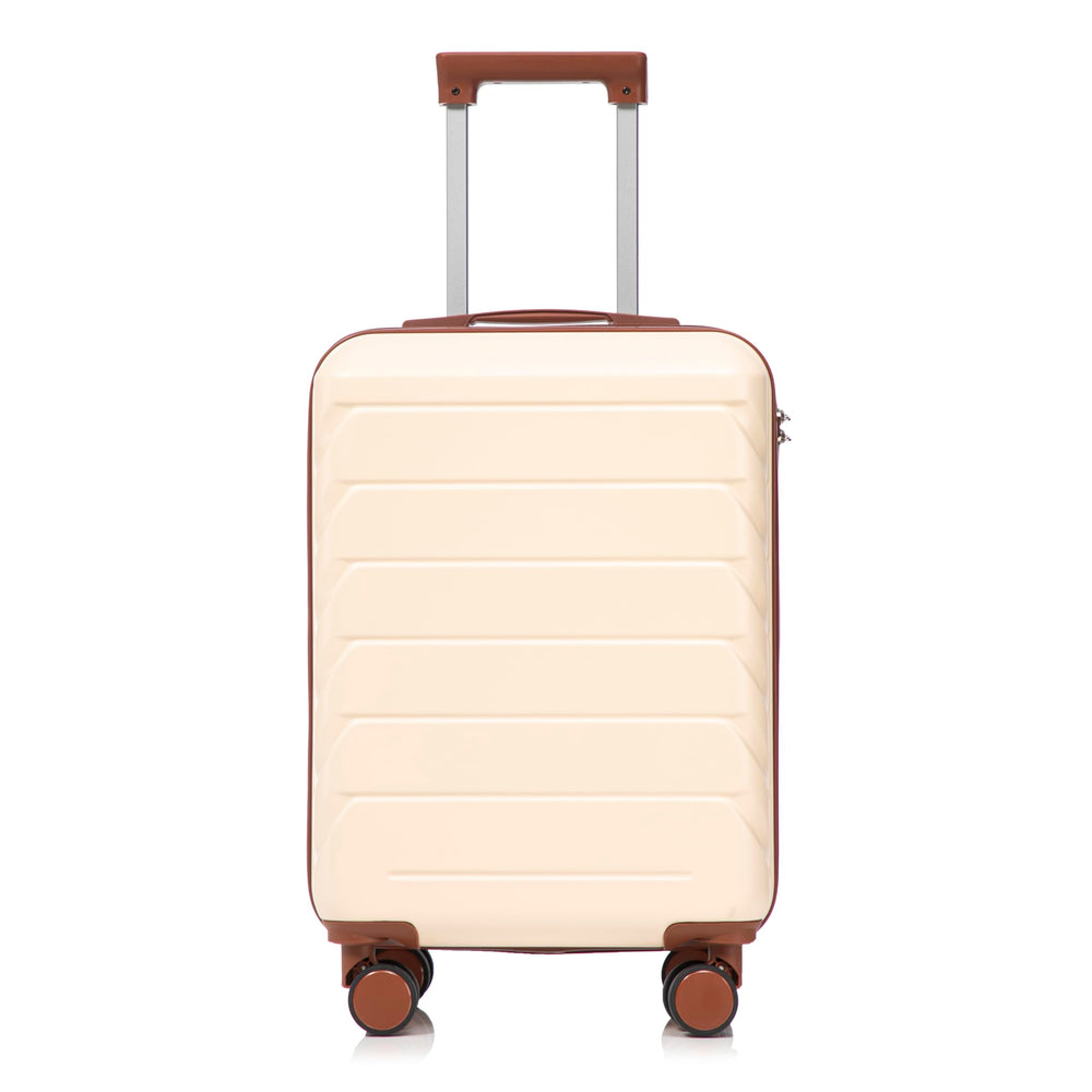 Noeko 20-Inch 5-Piece ABS Luggage Set with TSA Lock - Gray
