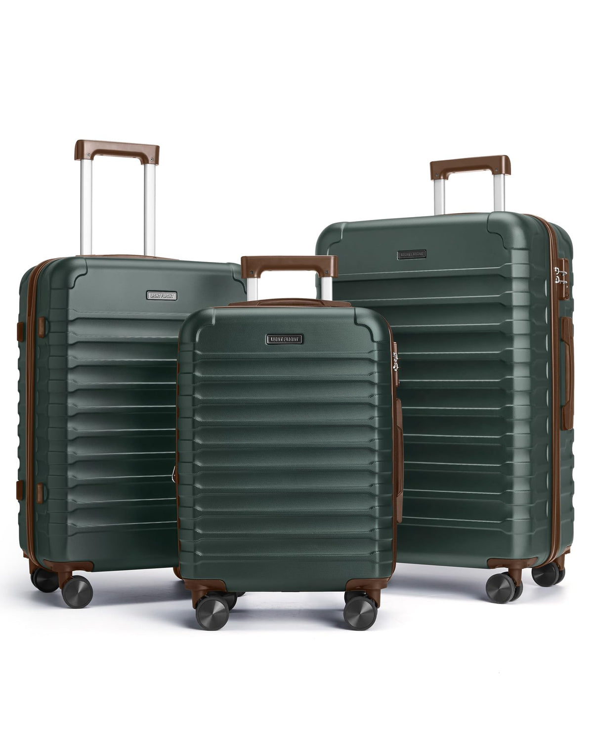 LIGHT FLIGHT 3-Piece Luggage Set with Spinner Wheels