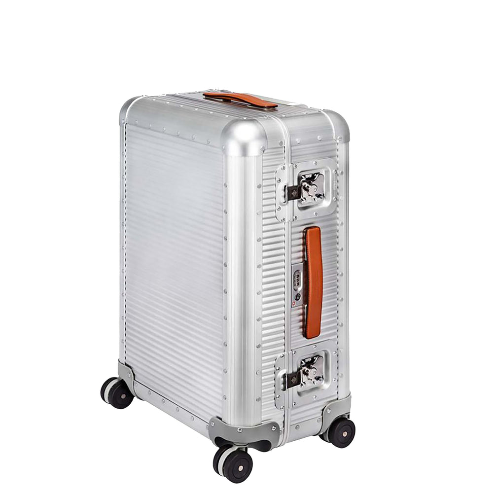 FPM MILANO Bank 21-Inch Aluminum & Leather Carry-On Suitcase