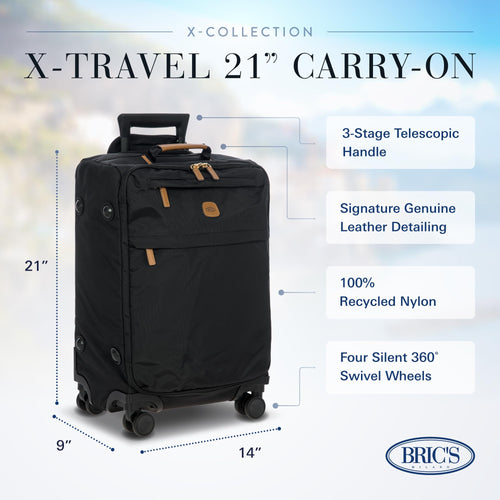 Bric's X-Travel Spinner Luggage Bag - 21 & 30 Inch
