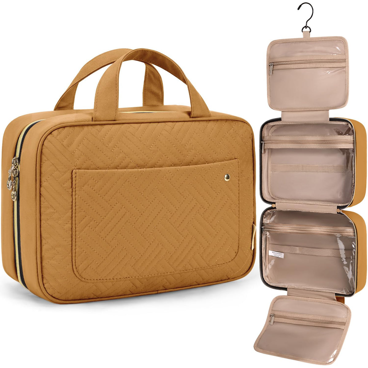 BAGSMART Water-Resistant Hanging Travel Toiletry Bag