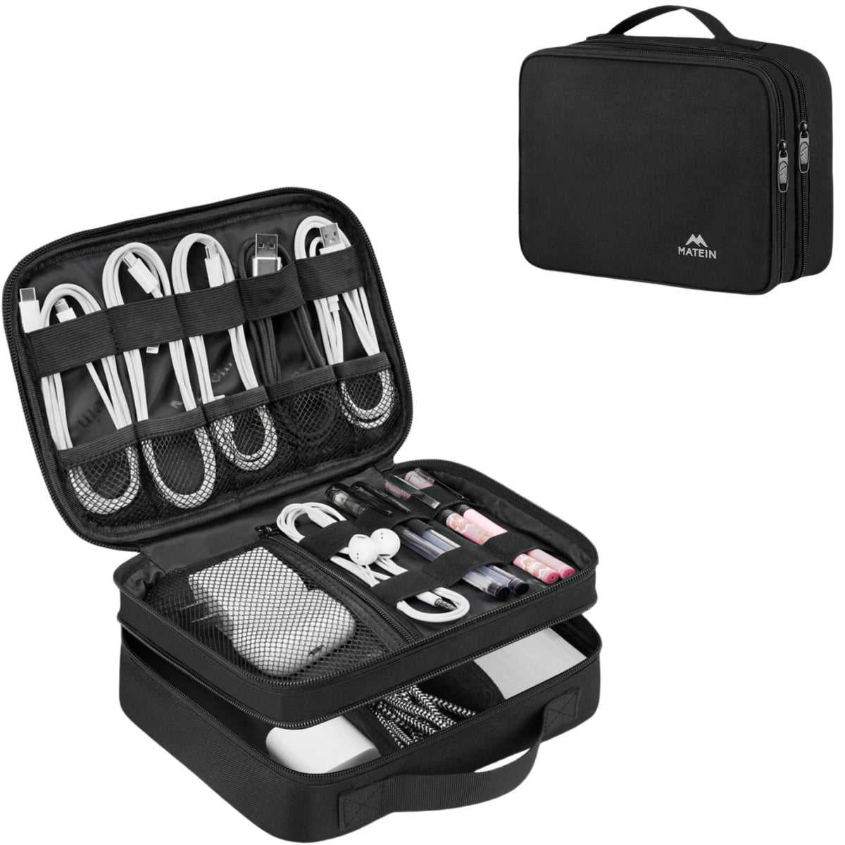 MATEIN Electronics Travel Organizer Case for Cables