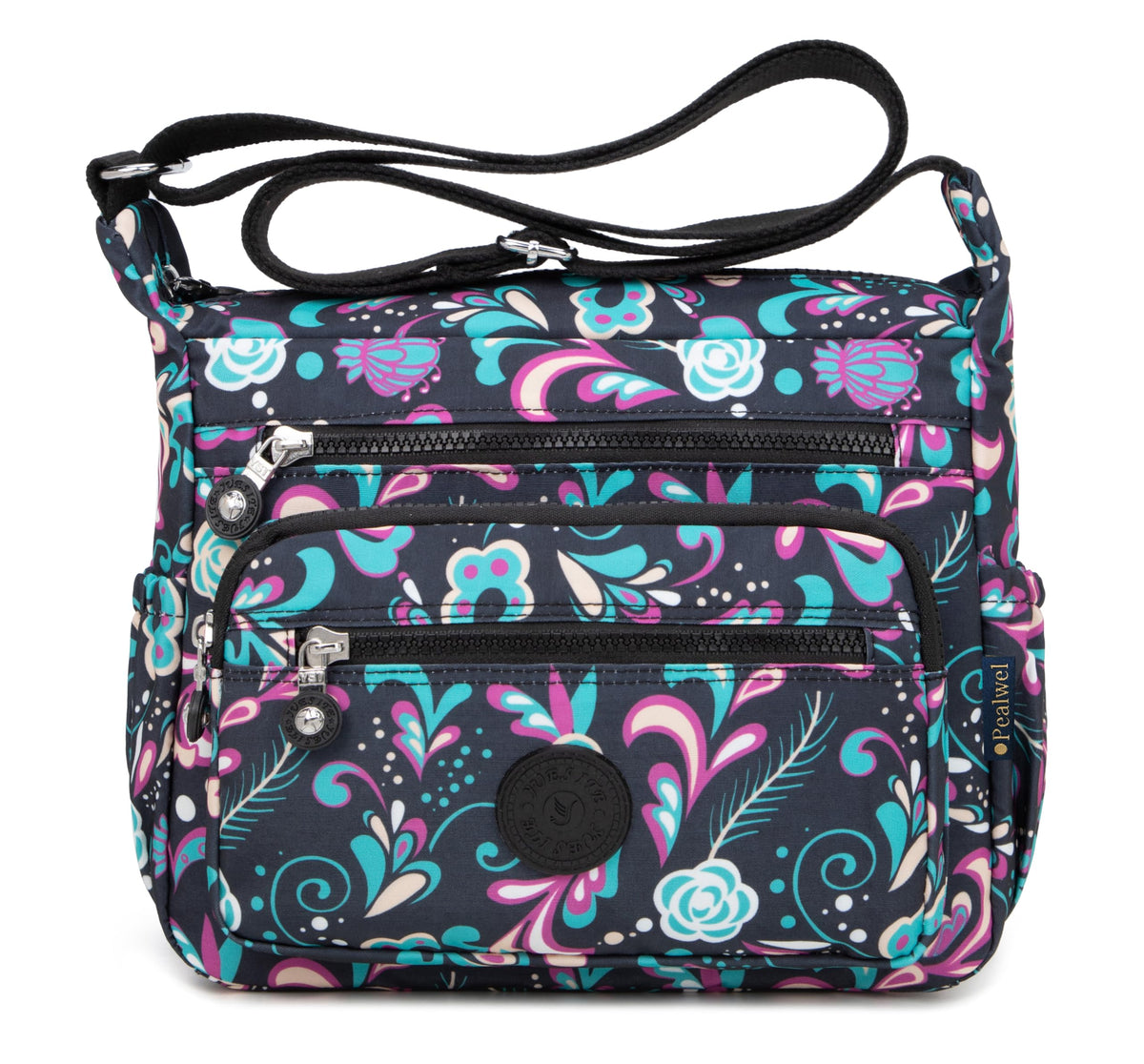 Pealwel Women's Multi-Pocket Shoulder & Crossbody Satchel