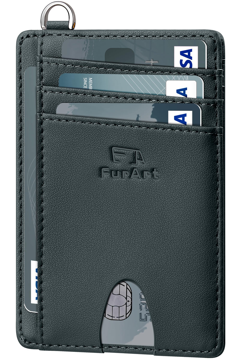 FurArt Slim Minimalist RFID-Blocking Card Holder Wallet